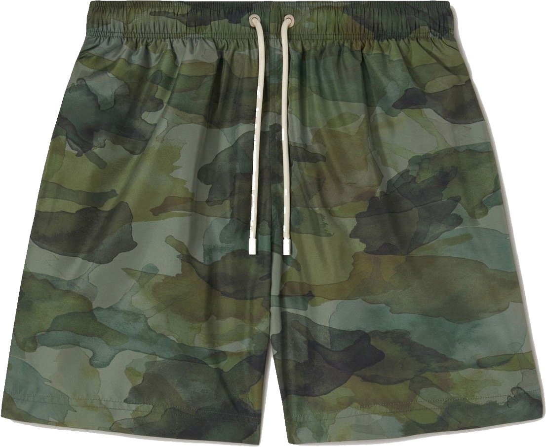 Palm Angels Palm Angels Camouflage Swim Shorts Groen