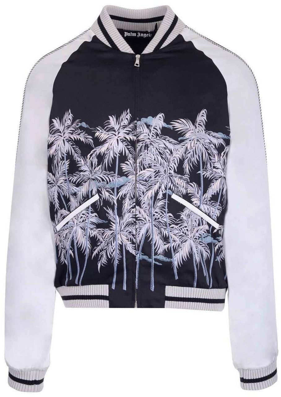 Palm Angels Palm Angels Casual Printed Bomber Zwart