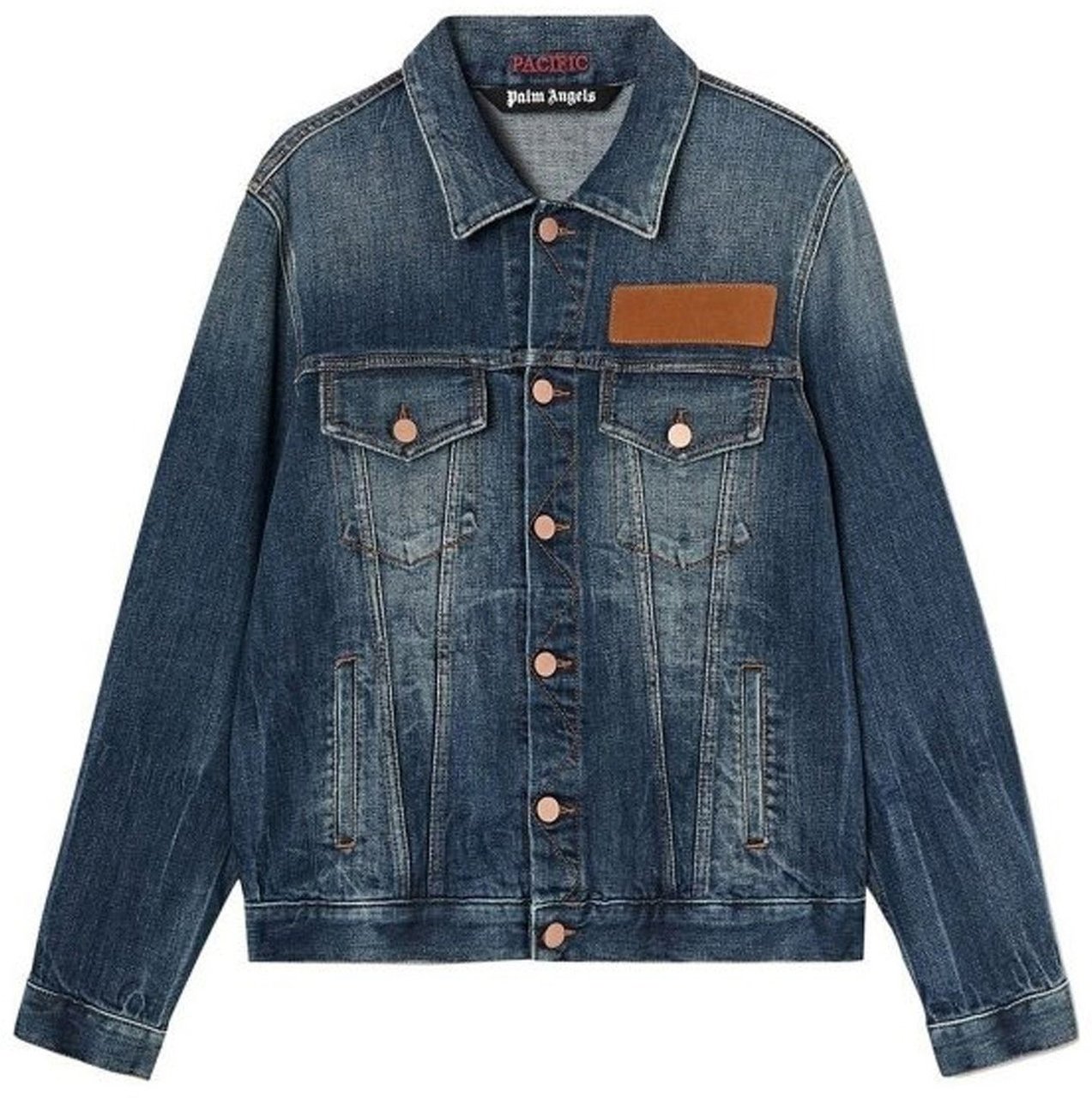Palm Angels Palm Angels Denim Jacket Blauw