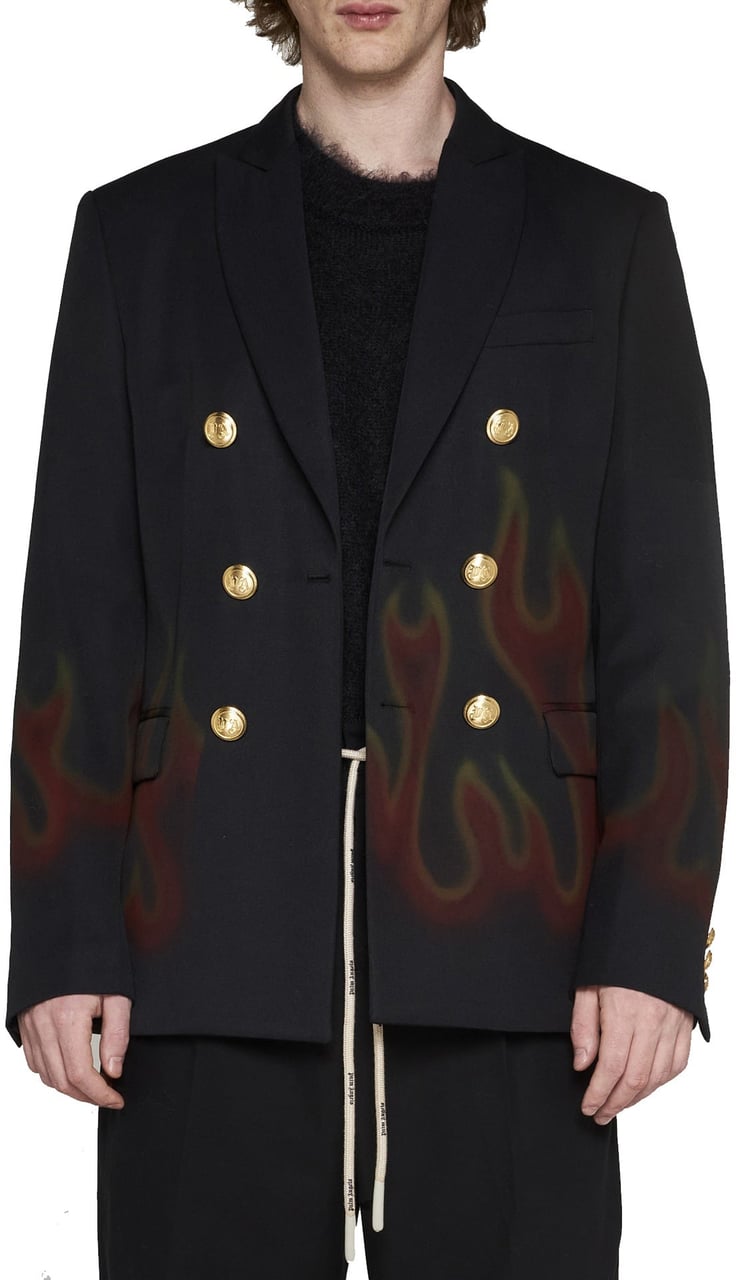 Palm Angels Fire Blazer Zwart