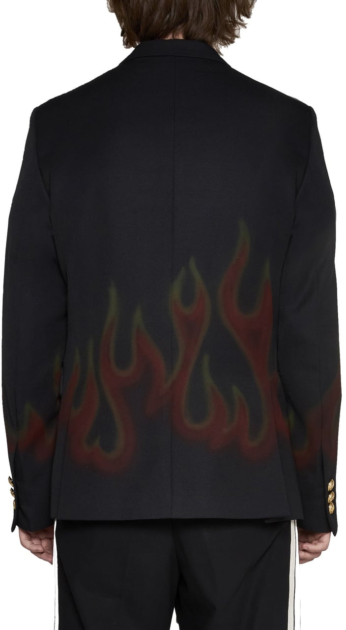 Palm Angels Fire Blazer Zwart