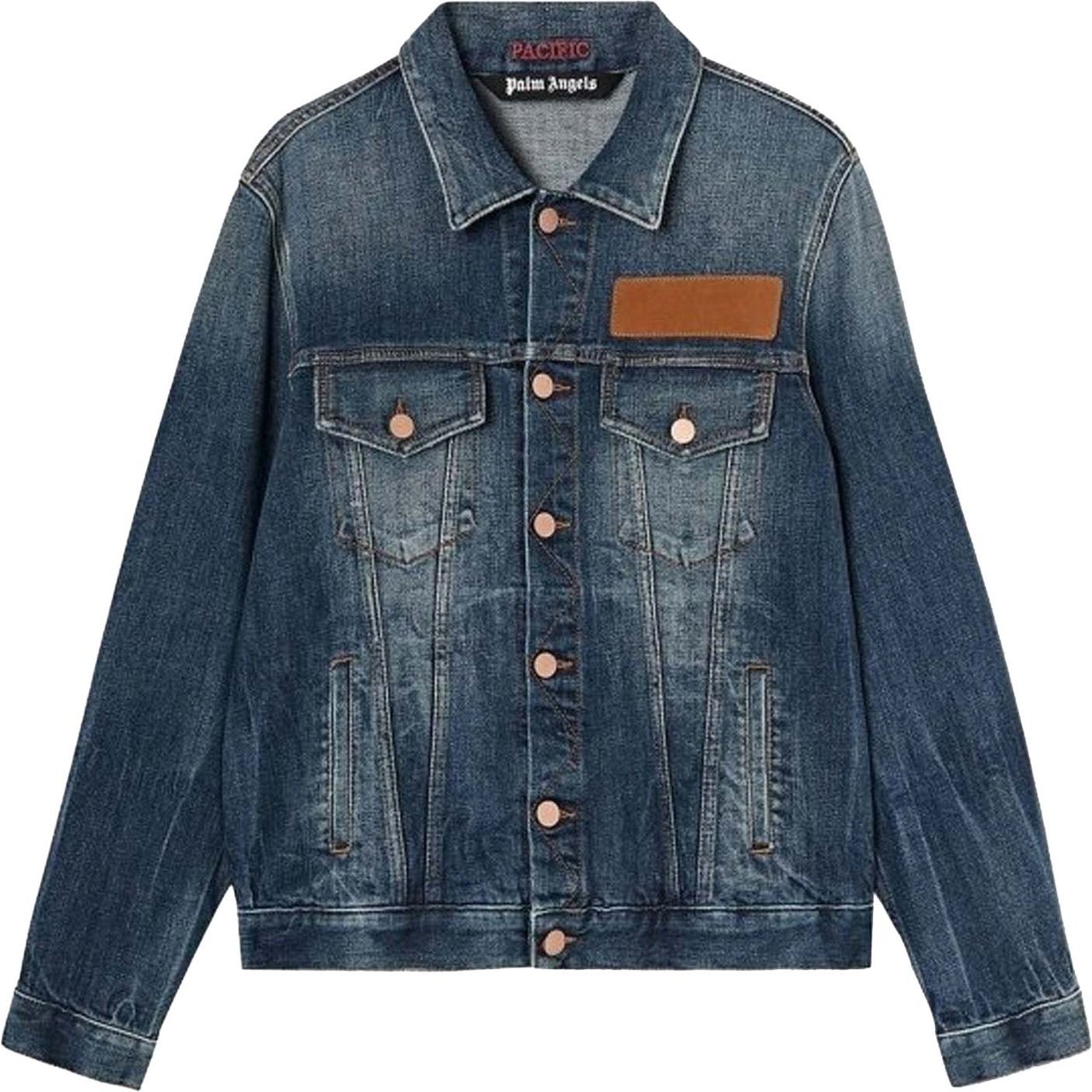 Palm Angels Denim Jacket Blauw