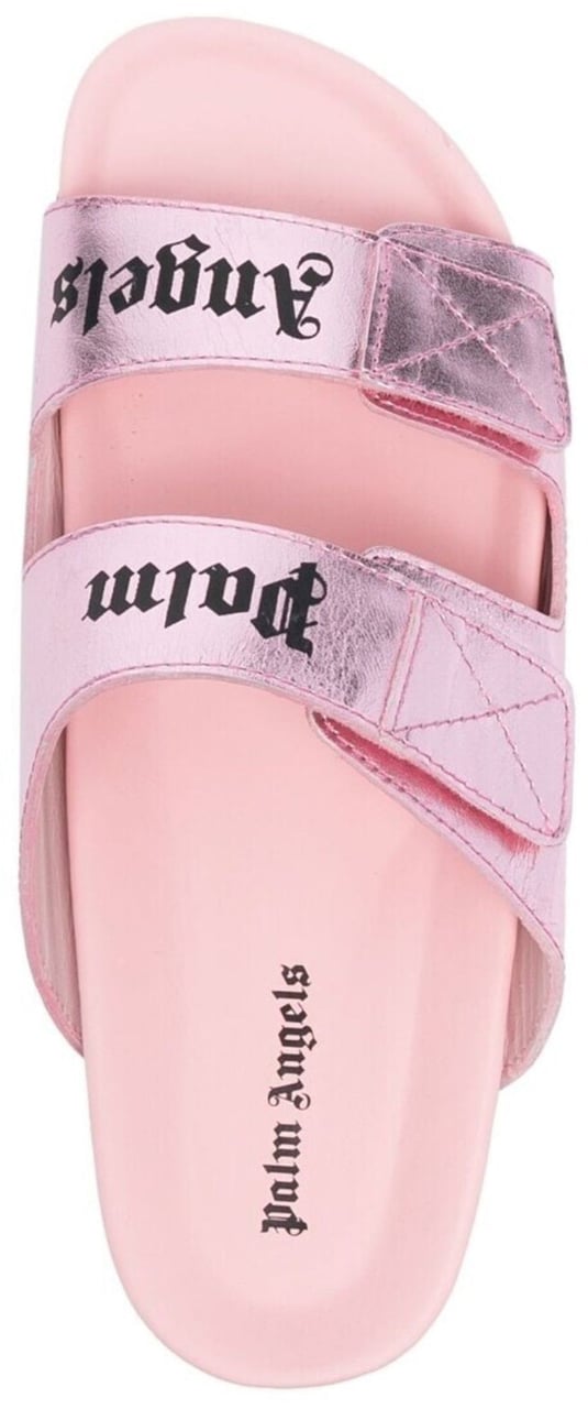 Palm Angels Leather Logo Sandals Divers