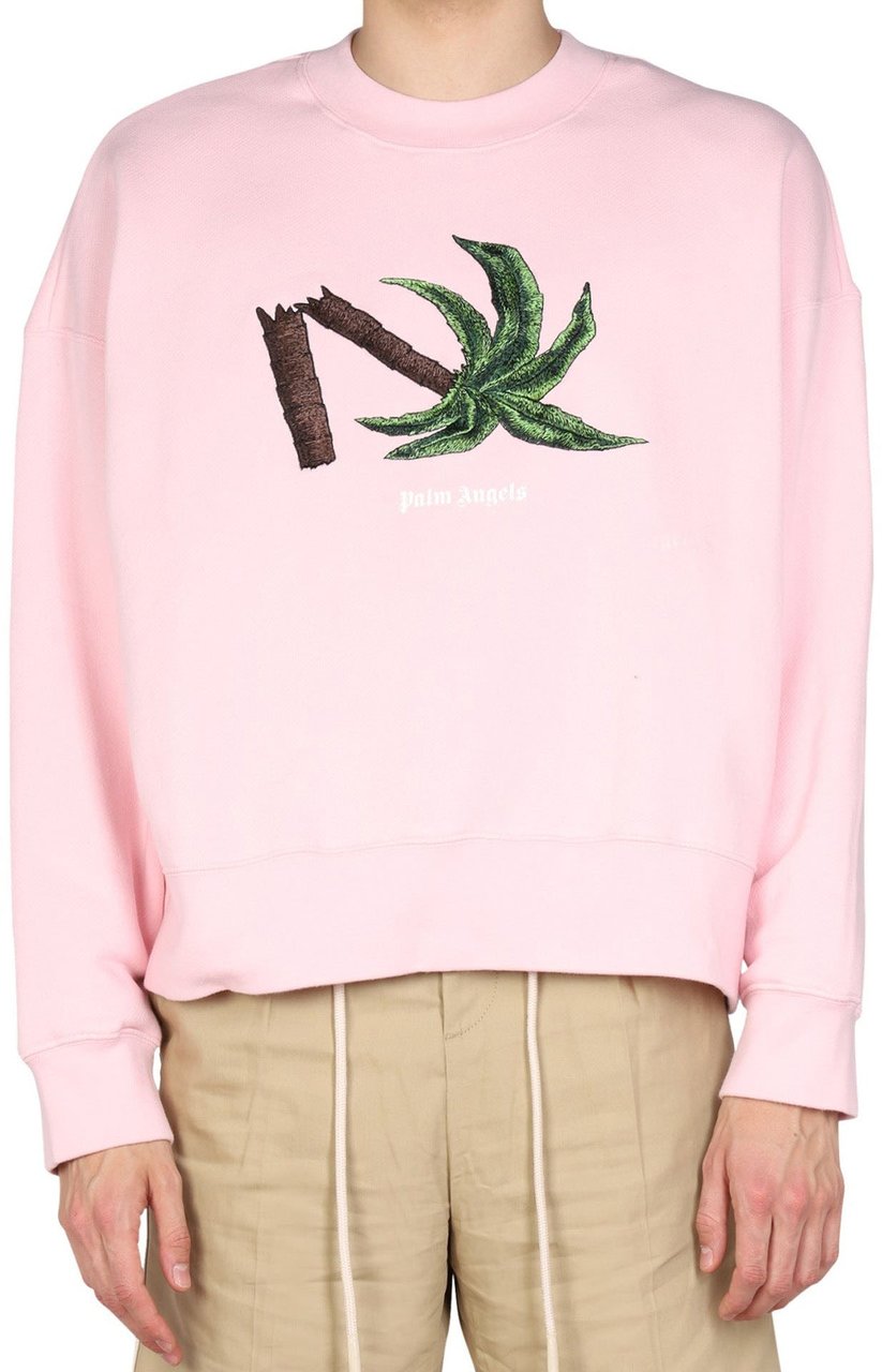 Palm Angels Logo Sweatshirt Roze