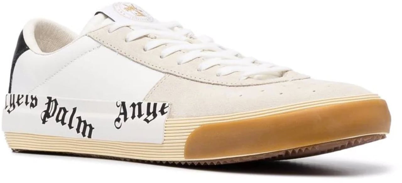 Palm Angels Leather Logo Sneakers Beige