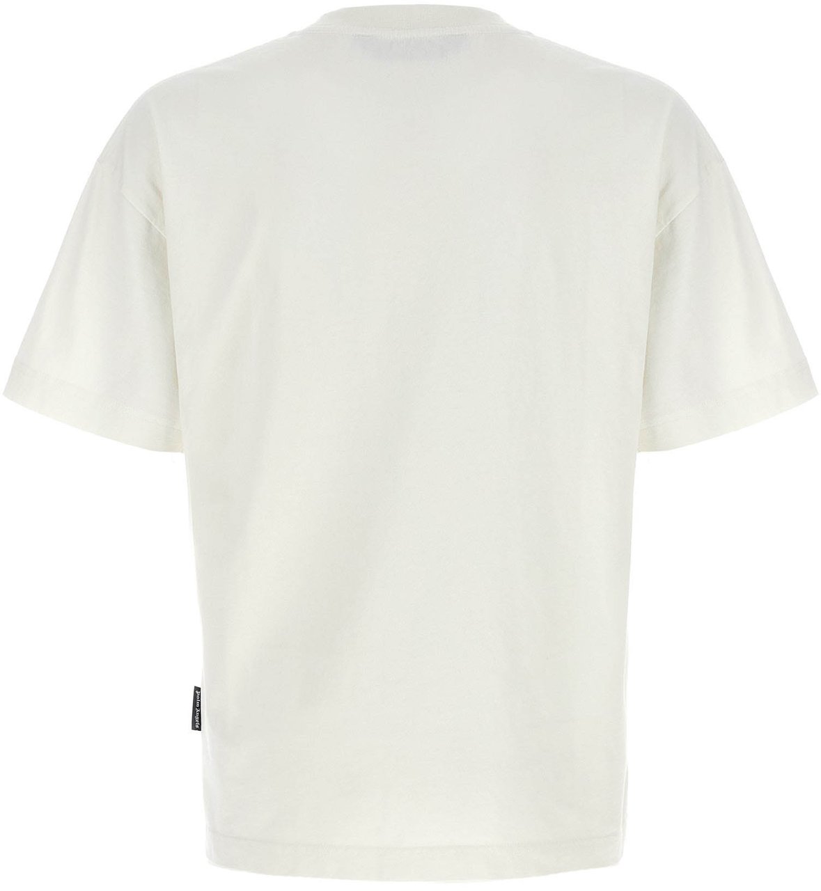Palm Angels White Cotton T-Shirt Wit