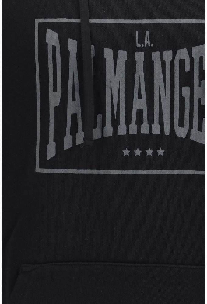 Palm Angels Black Cotton Sweatshirt Zwart