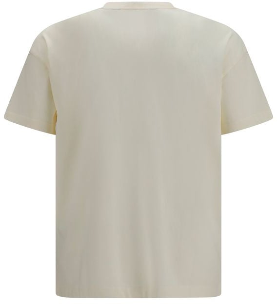 Palm Angels Beige Cotton T-Shirt Beige