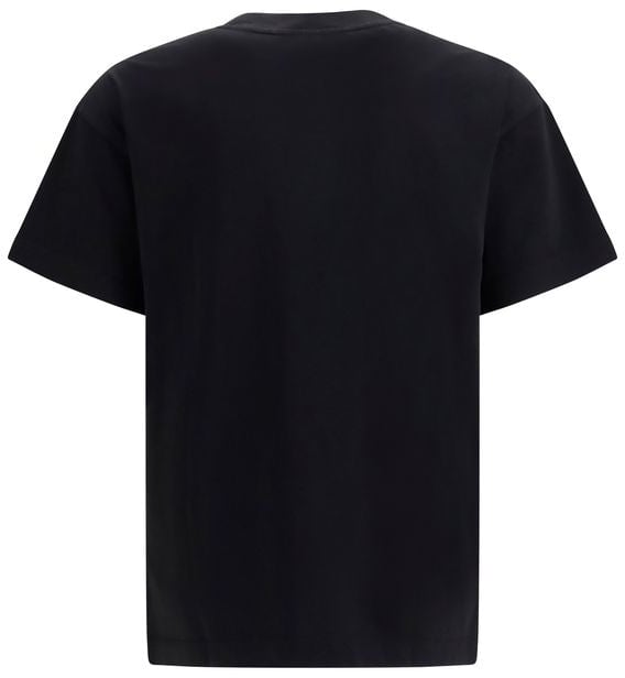 Palm Angels Black Cotton T-Shirt Zwart