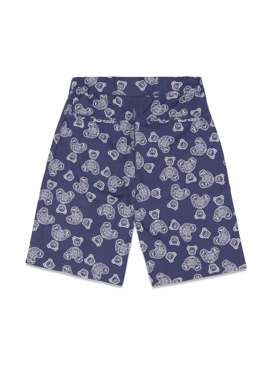 Palm Angels ALL OVER PRINTED CHINO SHORTS Blauw