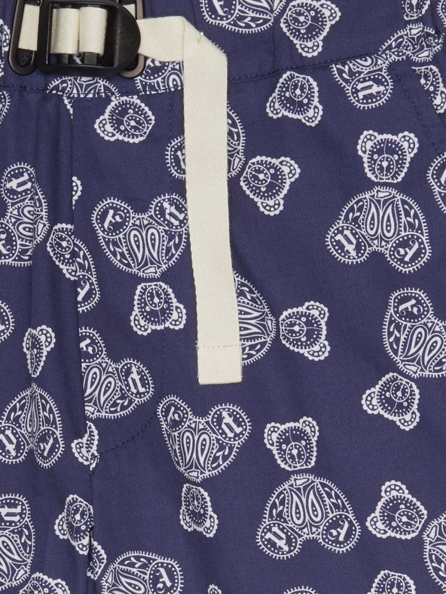 Palm Angels ALL OVER PRINTED CHINO SHORTS Blauw