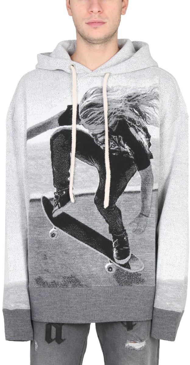 Palm Angels HOODED SHIRT Grijs