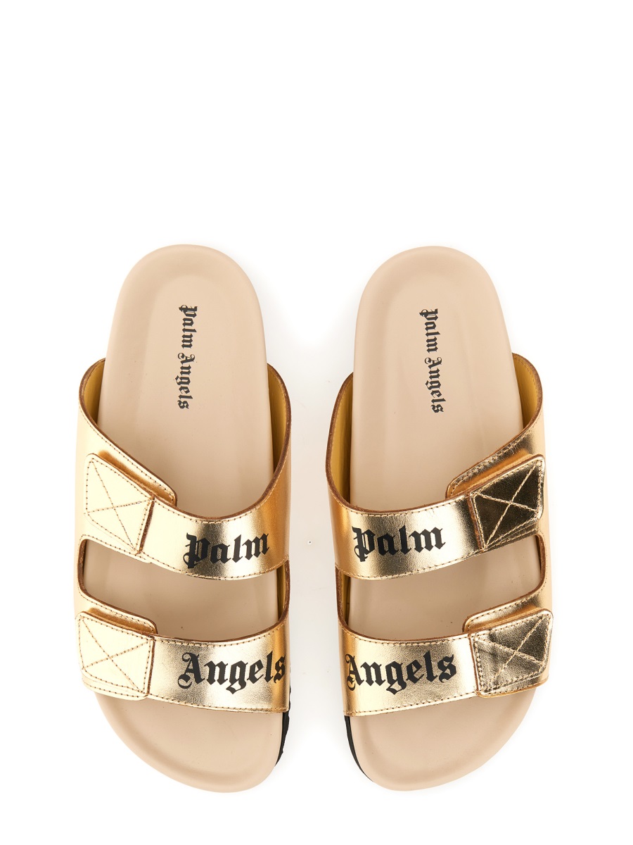 Palm Angels SANDAL WITH LOGO Goud