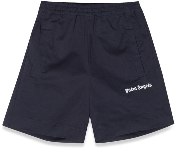 Palm Angels LOGO SHORTS Blauw