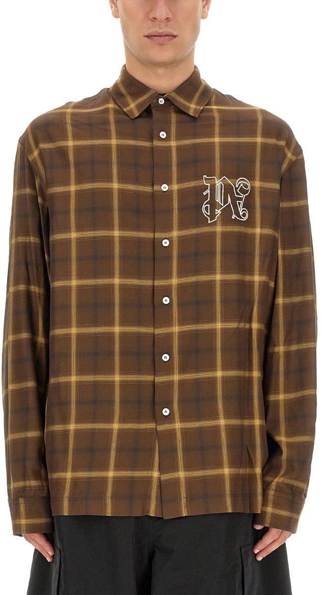 Palm Angels MONOGRAM SHIRT Bruin
