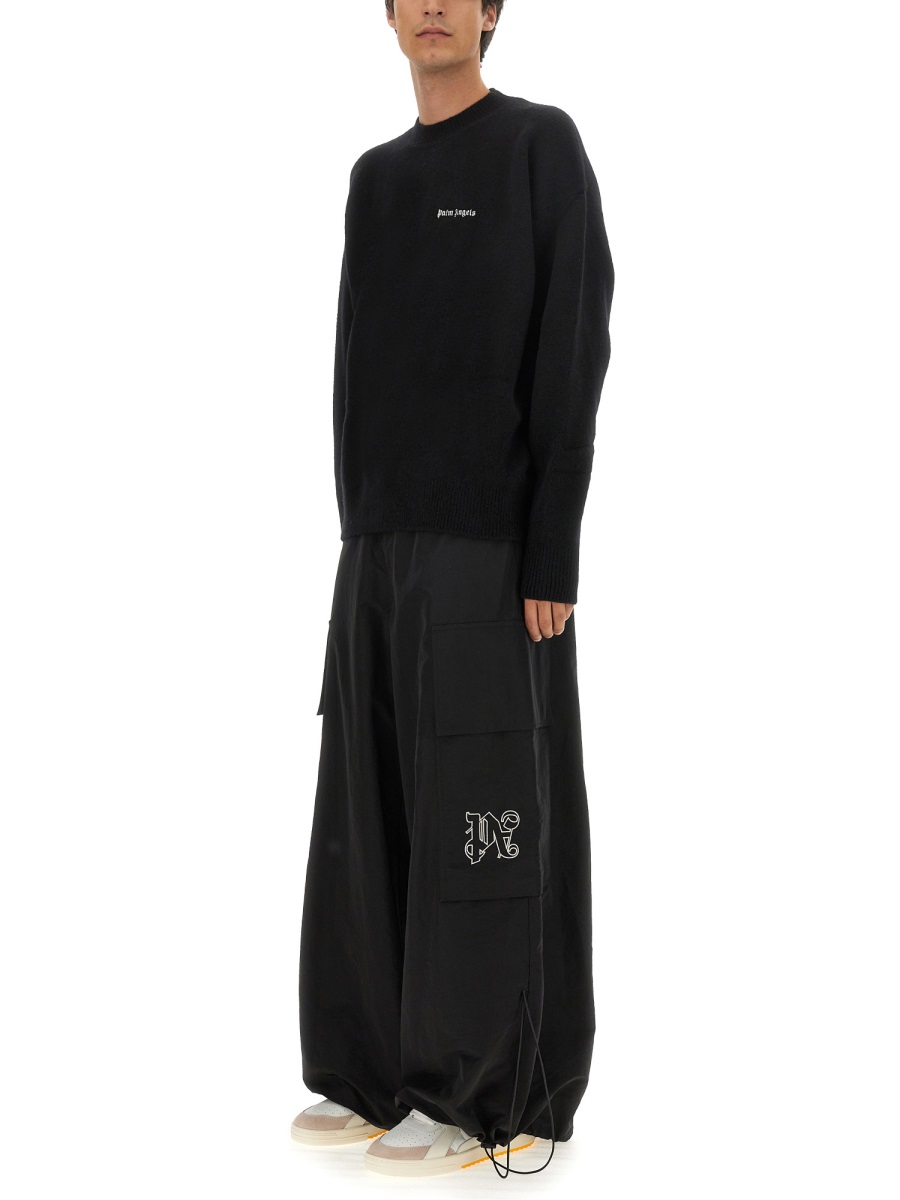 Palm Angels JERSEY WITH LOGO Zwart