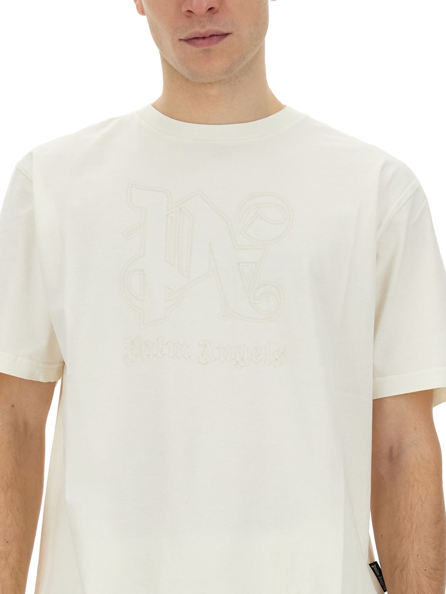 Palm Angels T-SHIRT WITH LOGO Wit