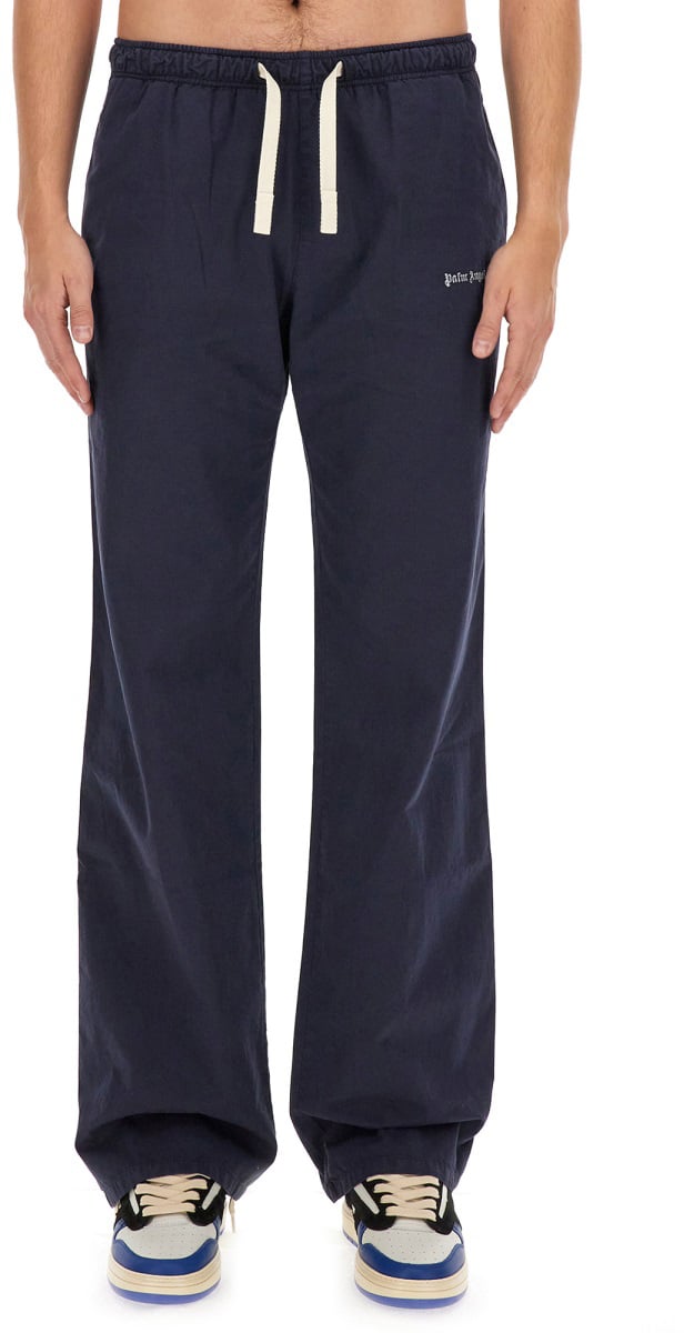 Palm Angels PANTS WITH LOGO Blauw