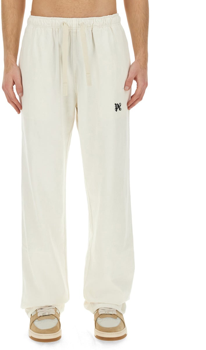 Palm Angels PANTS WITH LOGO Wit
