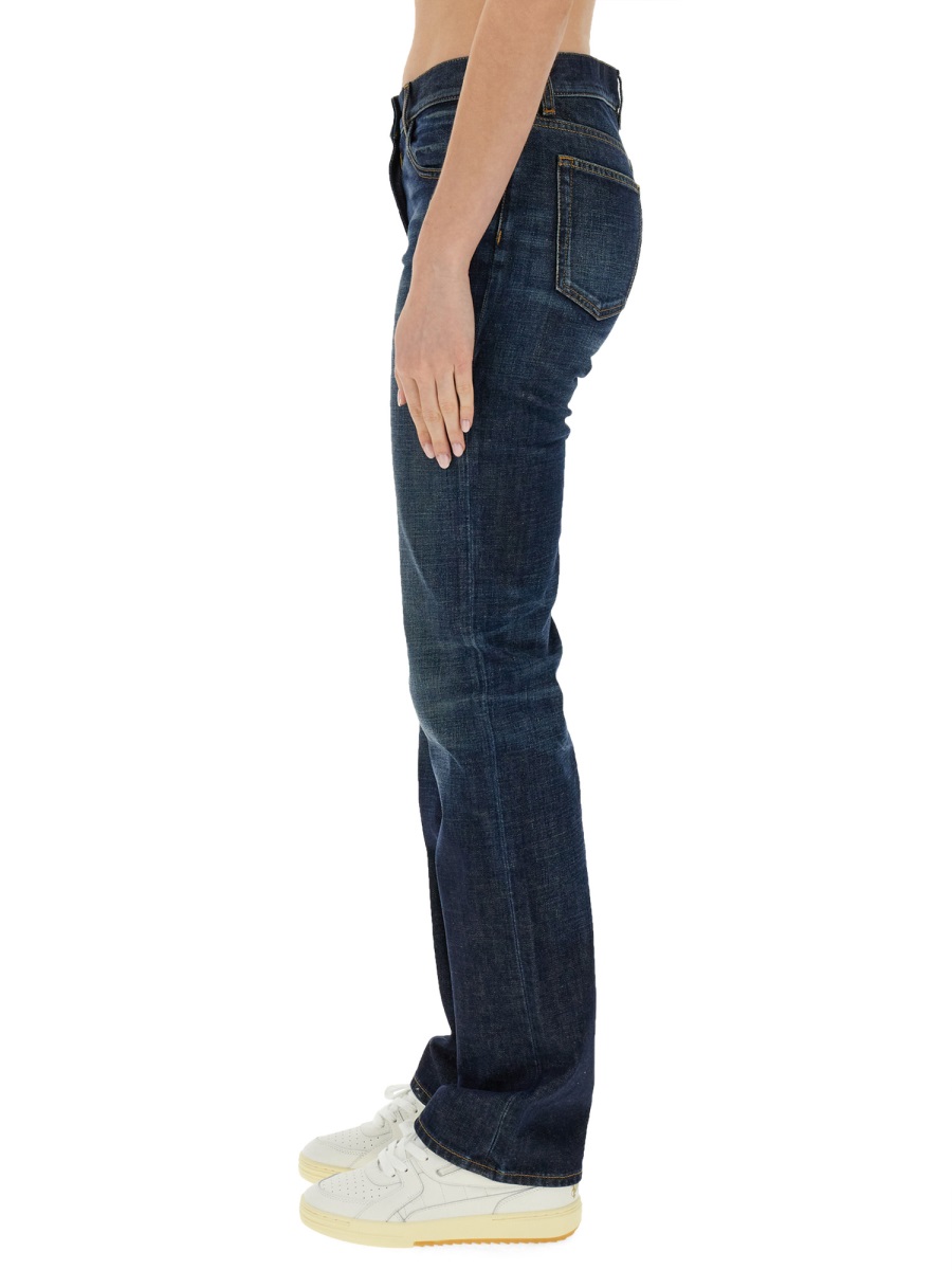 Palm Angels STRAIGHT LEG JEANS Blauw