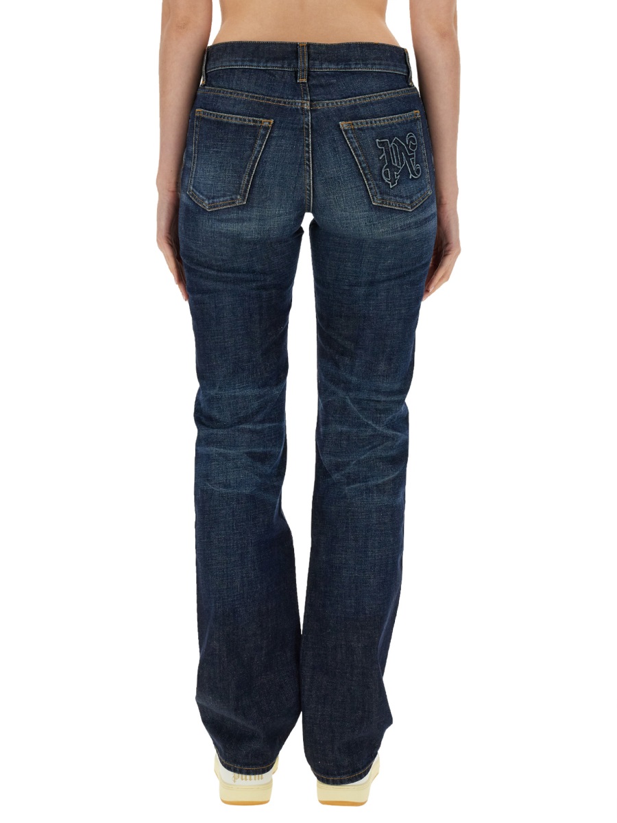 Palm Angels STRAIGHT LEG JEANS Blauw
