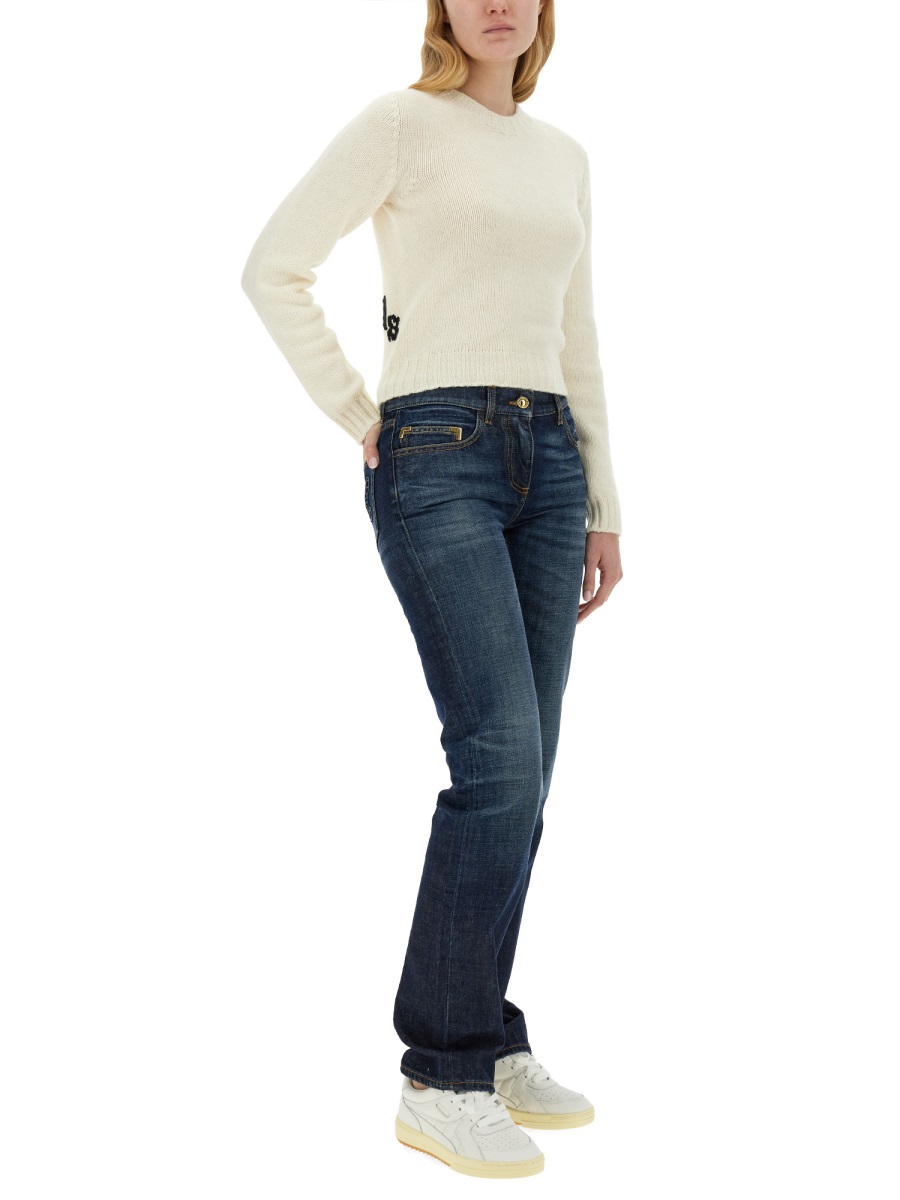 Palm Angels STRAIGHT LEG JEANS Blauw