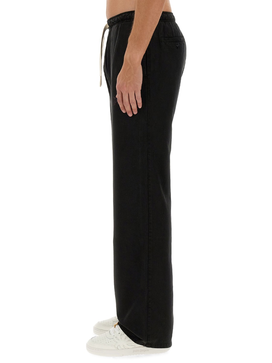 Palm Angels PANTS WITH LOGO Zwart