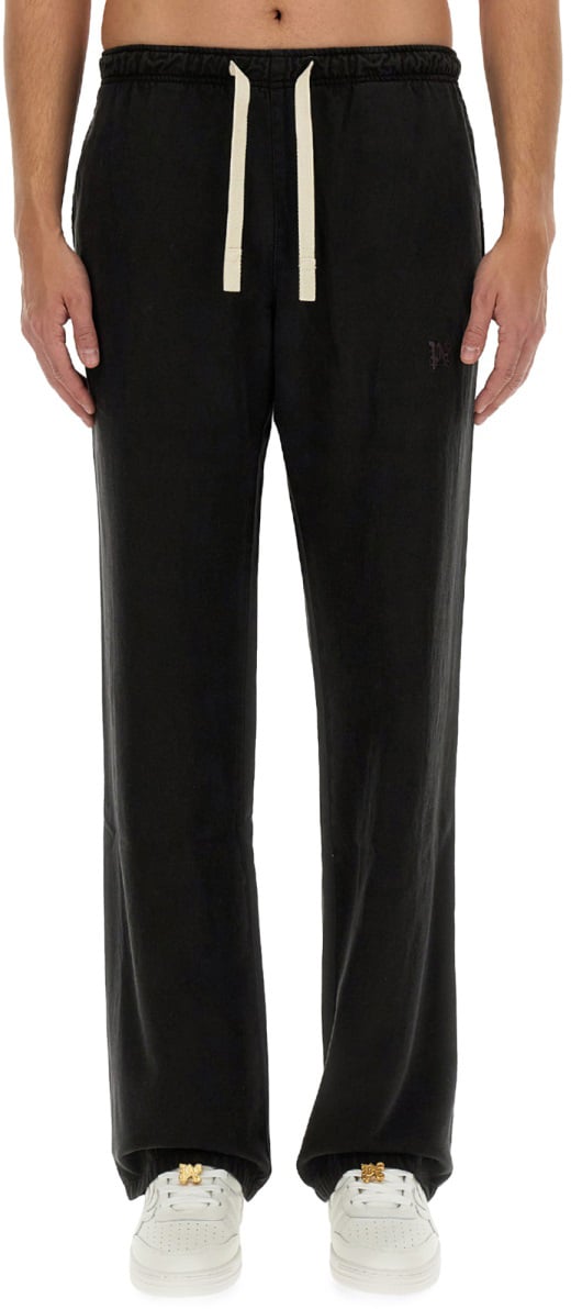 Palm Angels PANTS WITH LOGO Zwart