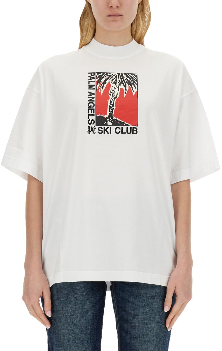 Palm Angels PALM SKI CLUB T-SHIRT Wit