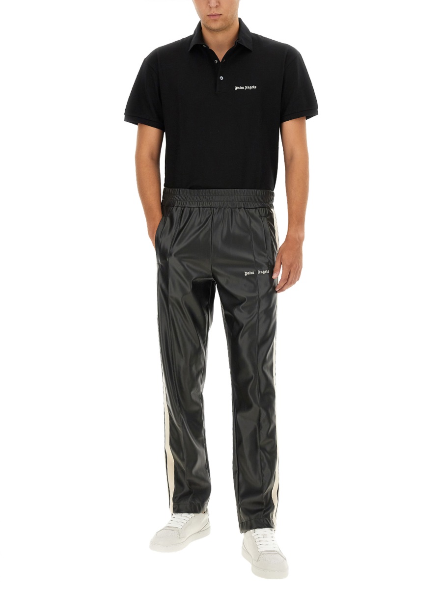 Palm Angels POLO WITH LOGO Zwart