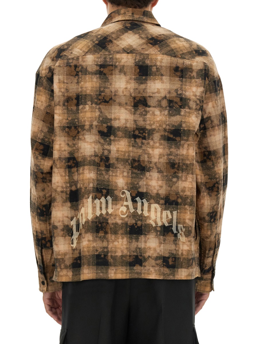 Palm Angels PLAID SHIRT Bruin