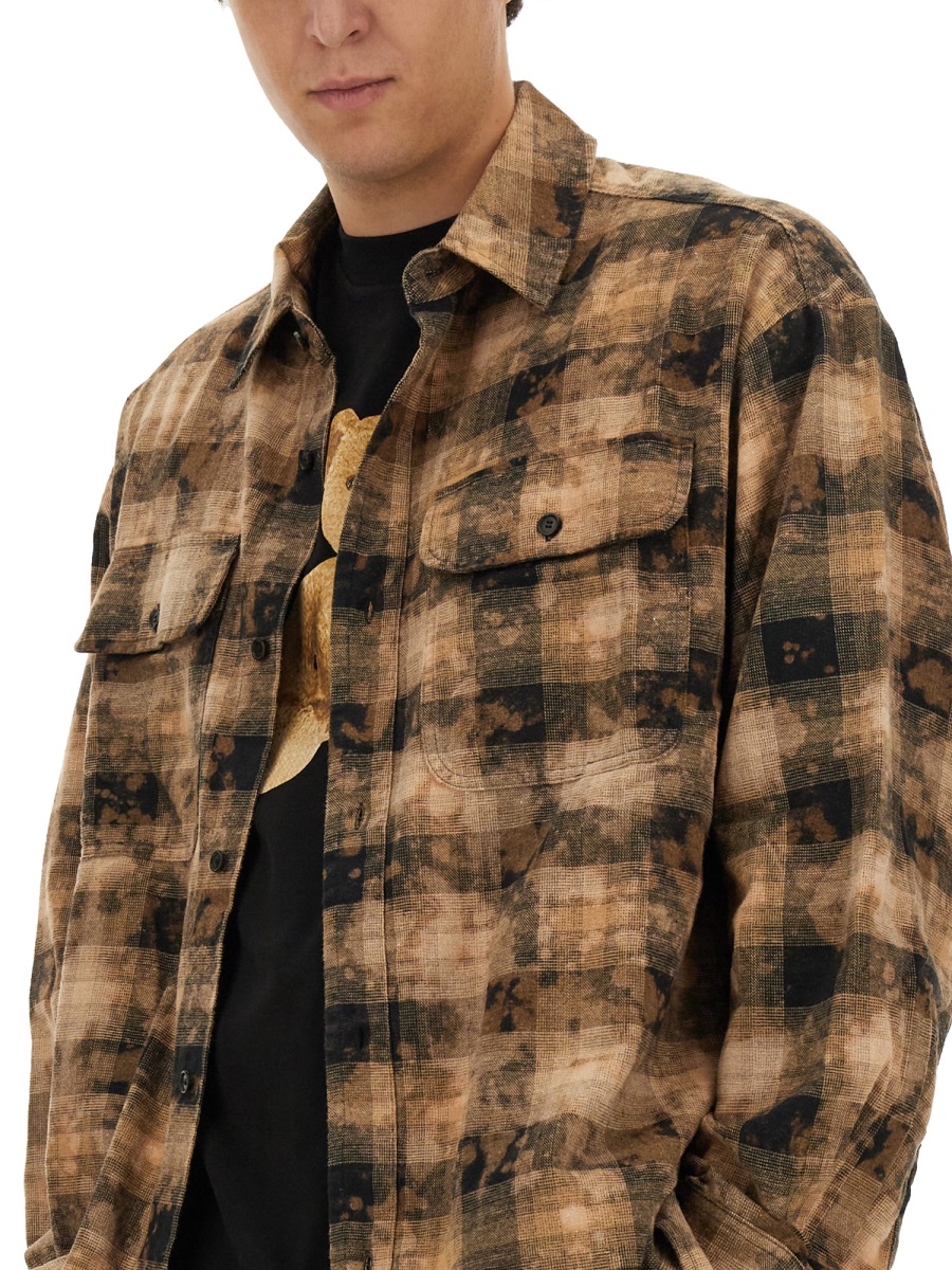 Palm Angels PLAID SHIRT Bruin