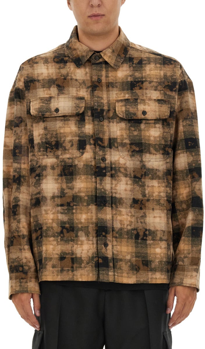 Palm Angels PLAID SHIRT Bruin