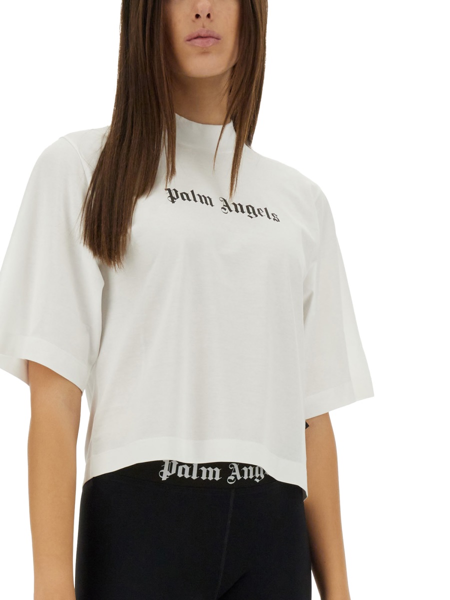 Palm Angels T-SHIRT WITH LOGO Wit