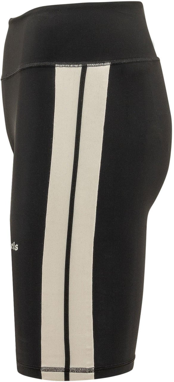 Palm Angels SHORTS TRACK BIKER CON LOGO Zwart