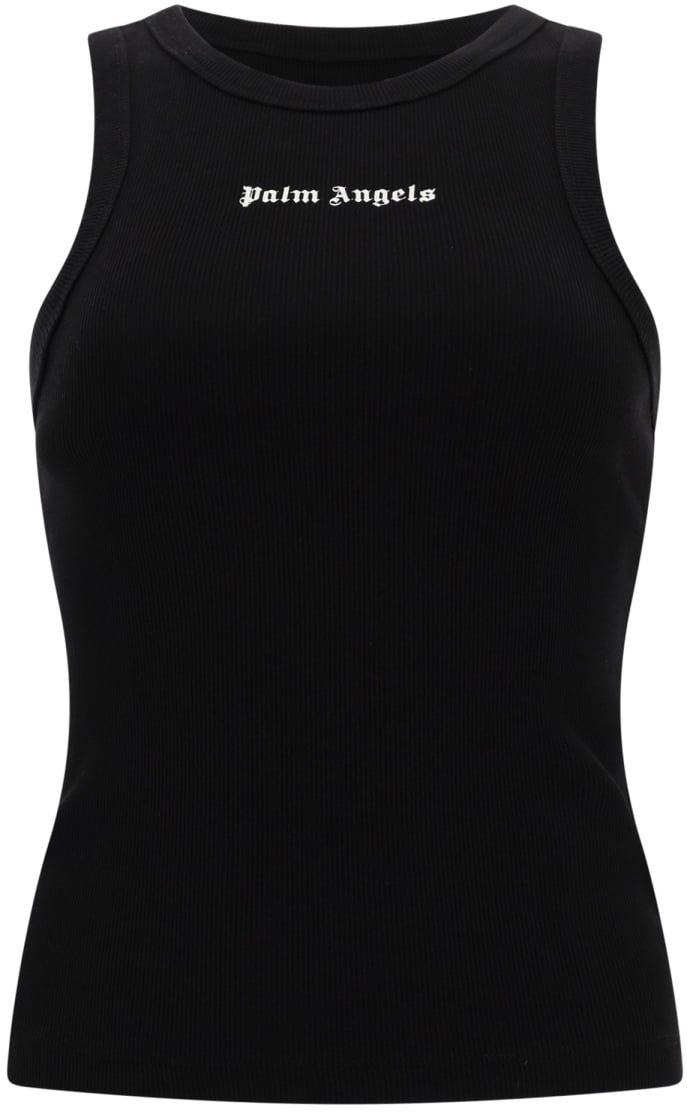 Palm Angels TOP CON LOGO Zwart