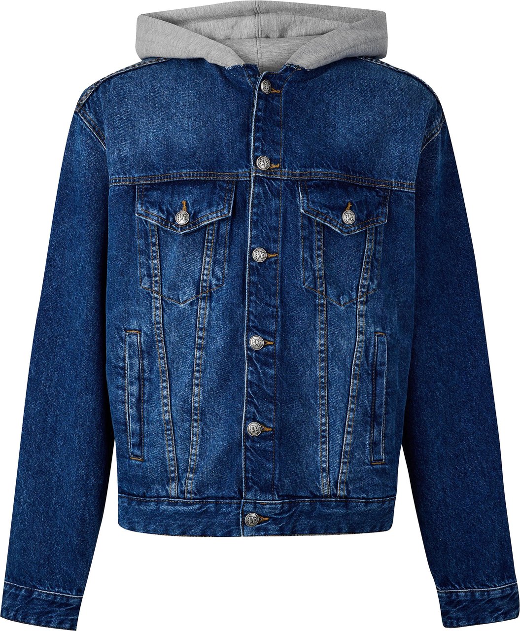 Palm Angels GIACCA IN DENIM DI COTONE Blauw