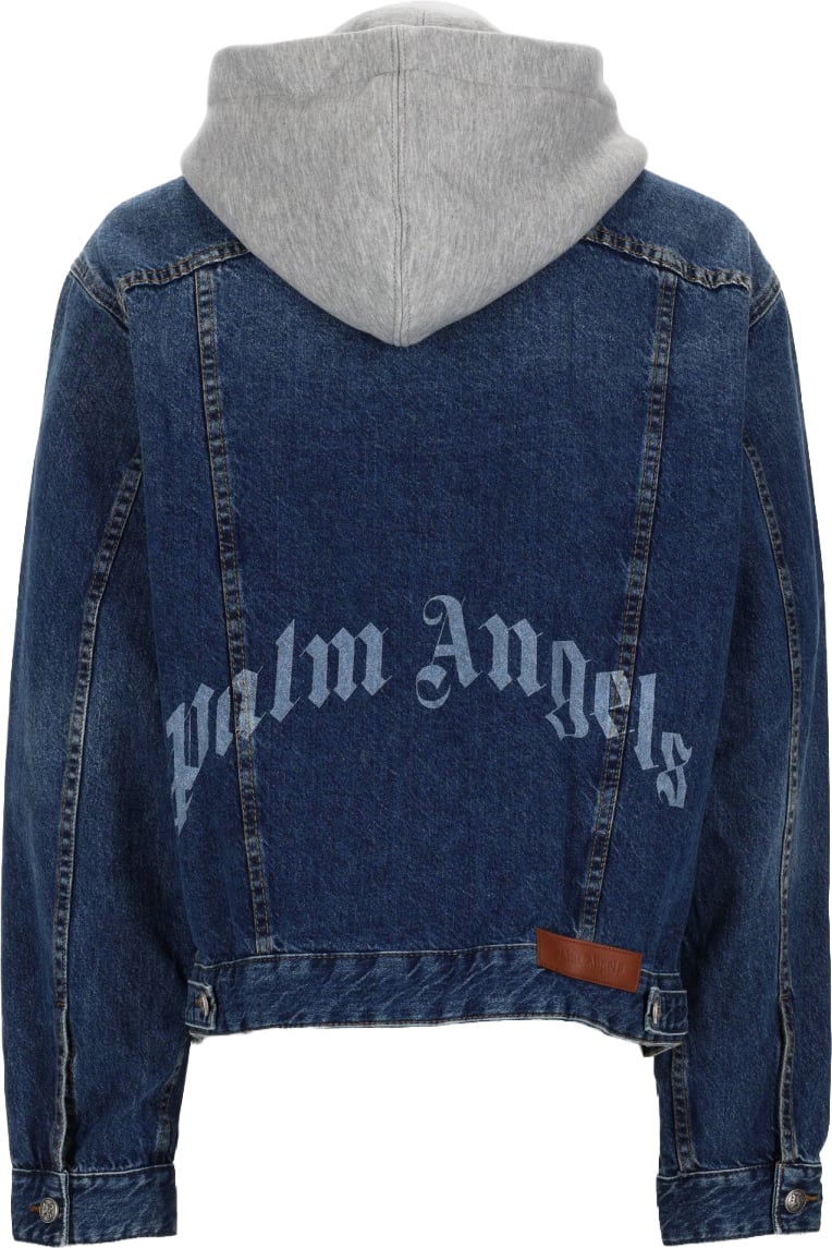 Palm Angels GIACCA IN DENIM DI COTONE Blauw