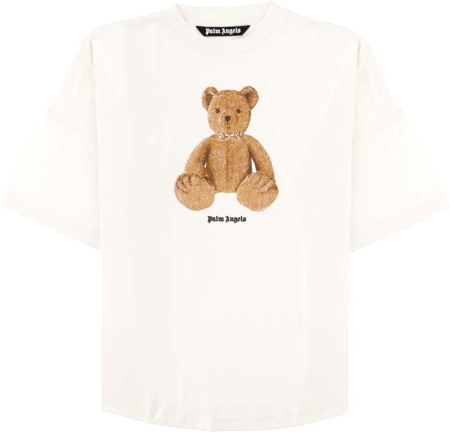 Palm Angels T-SHIRT IN COTONE Wit