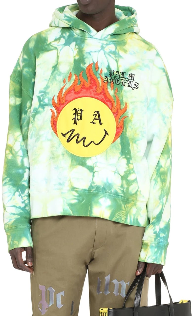 Palm Angels Hoodie Patch Sweatshirt Groen