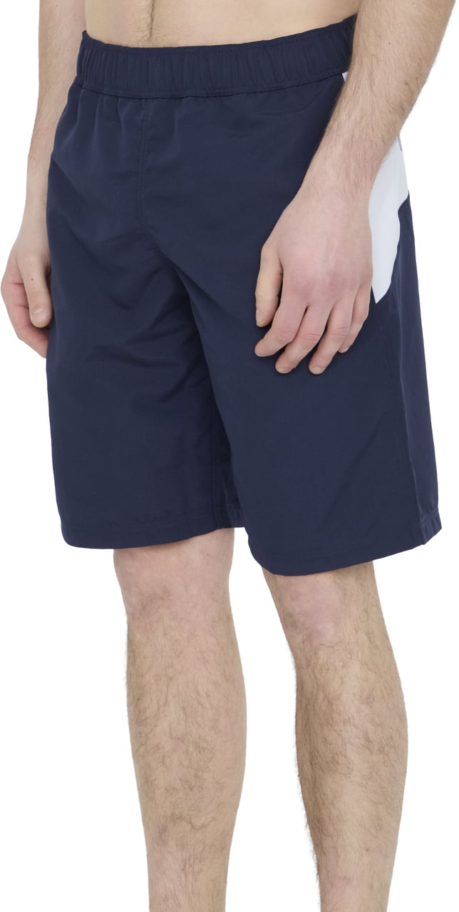Palm Angels Overlogo swimshorts Blauw