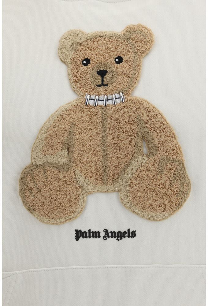 Palm Angels Beige Cotton Sweatshirt Beige
