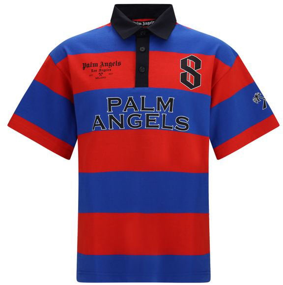Palm Angels Multicolor Cotton Polo Shirt Divers