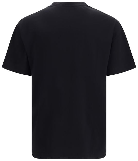 Palm Angels Black Cotton T-Shirt Zwart