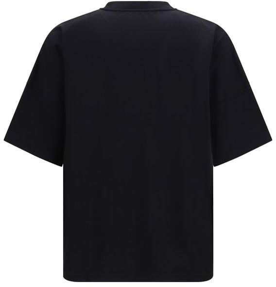 Palm Angels Black Cotton T-Shirt Zwart