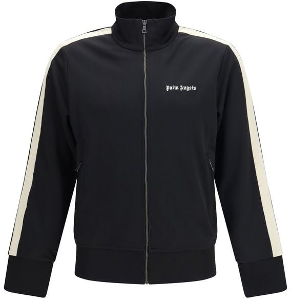Palm Angels Palm Angels Black Polyester Shell Jacket Zwart