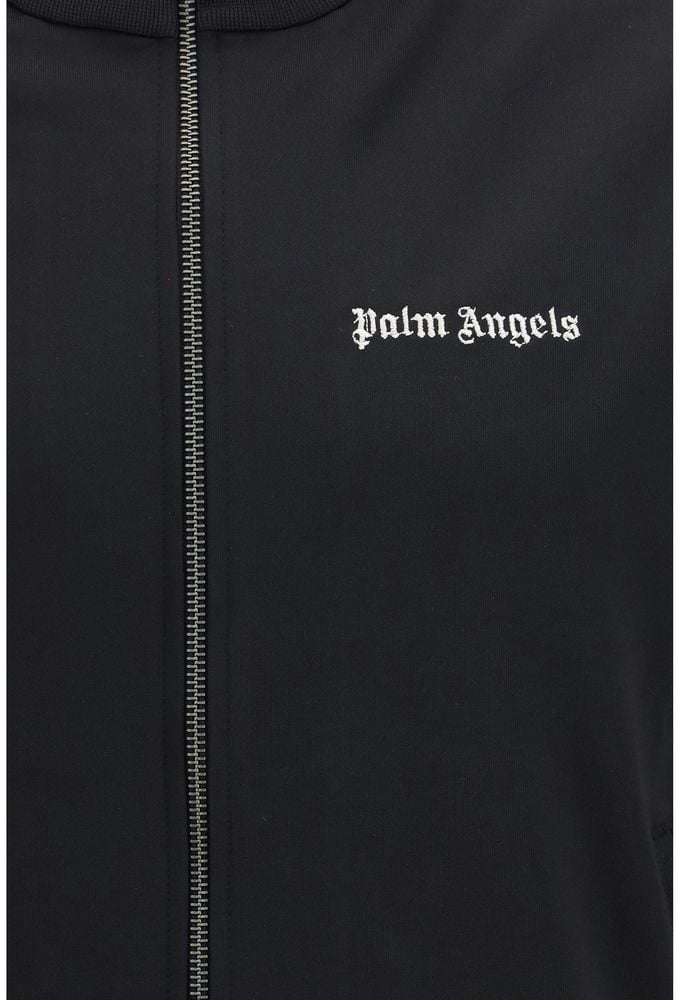 Palm Angels Palm Angels Black Polyester Shell Jacket Zwart
