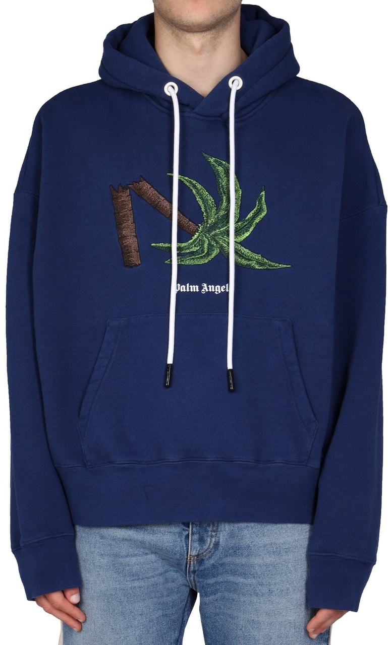 Palm Angels Palm Angles Hoodie Sweatshirt Blauw