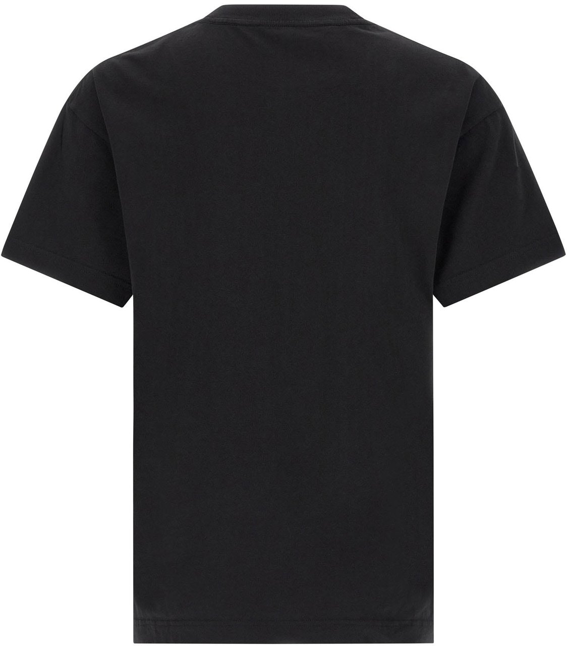 Palm Angels Black Cotton T-Shirt Zwart