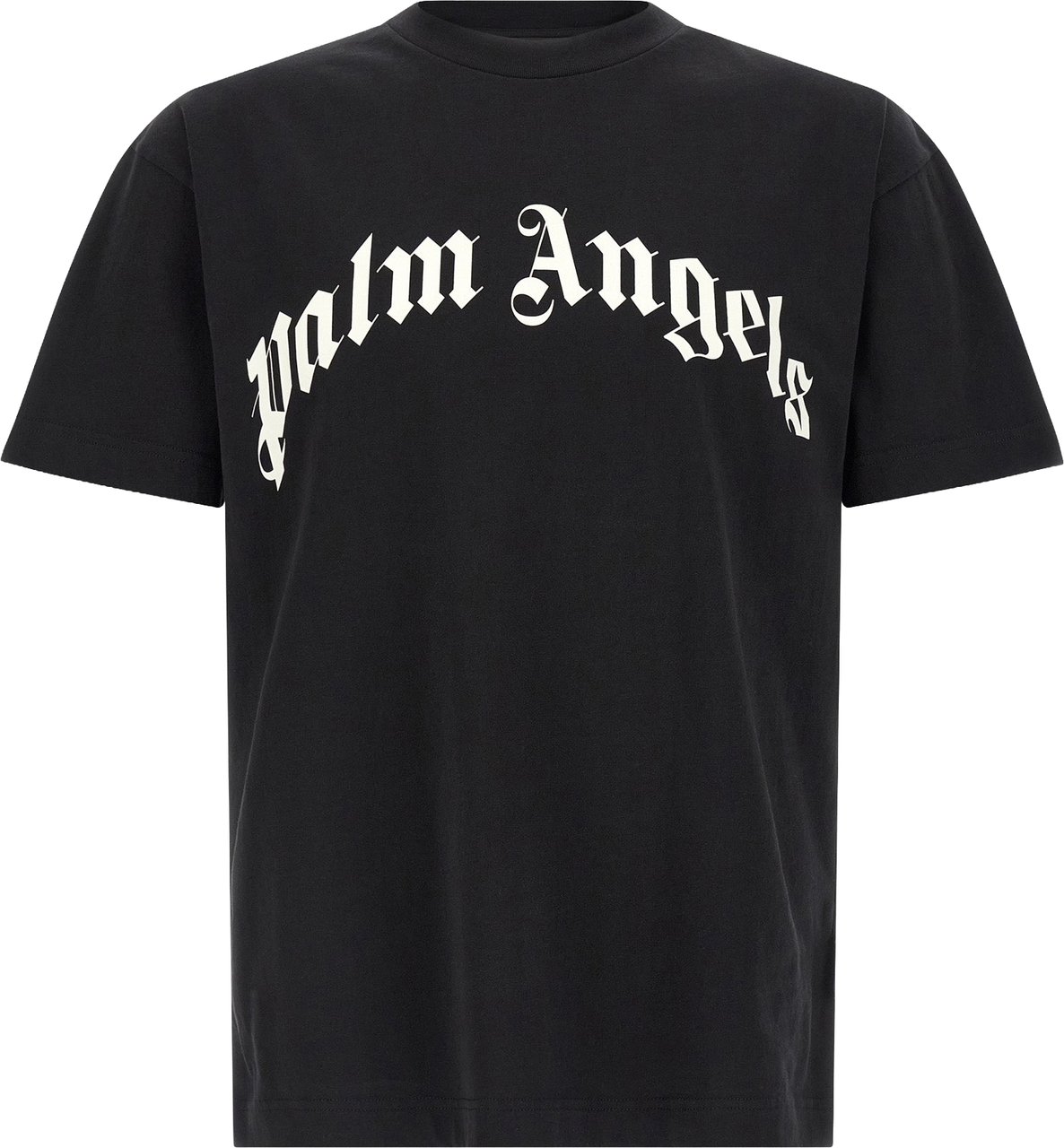 Palm Angels Bicolor Cotton T-Shirt Wit